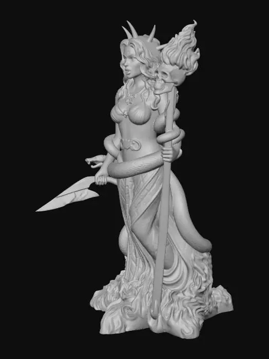 3D model for Hecate is the goddess of the moon, magic, and witchcraft.
