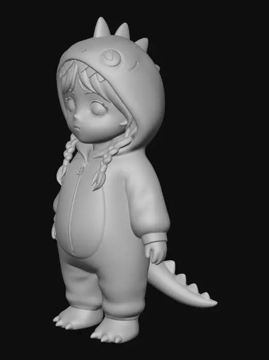3D model for Dino Costume Kid