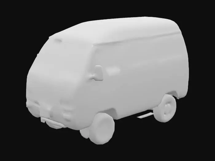 3D model for Retro 4WD Van