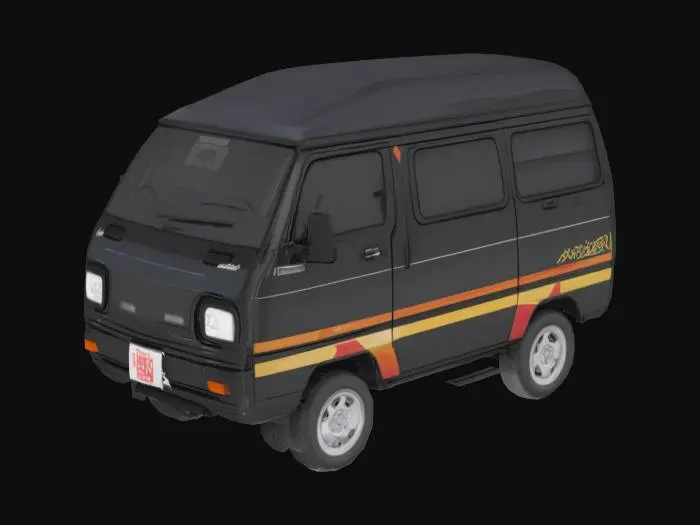 3D model for Retro 4WD Van