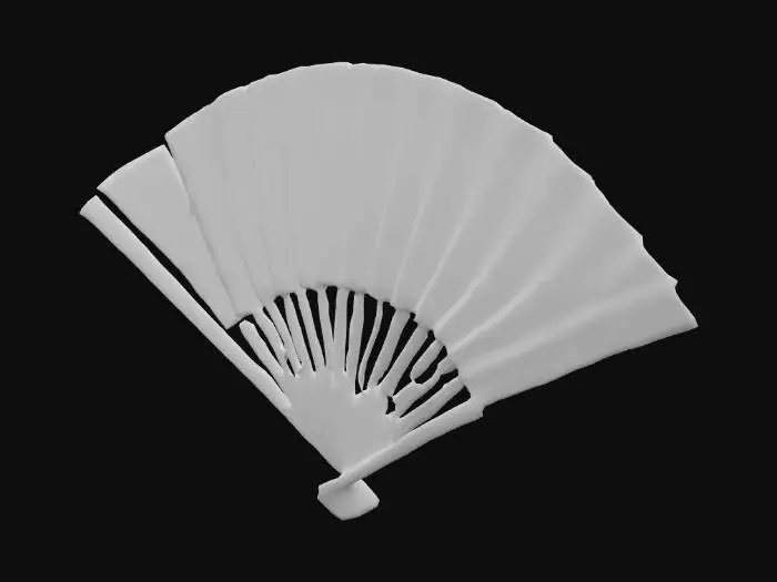 3D model for Japanese Flag Fan