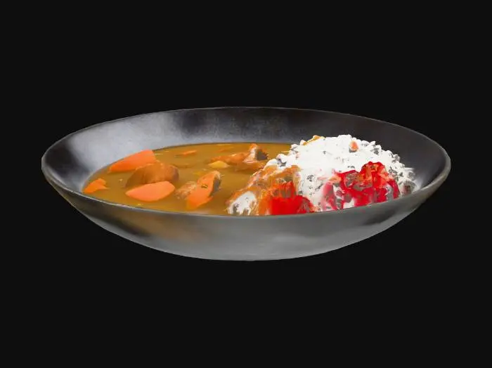 3D model for Curry Delight, #food#