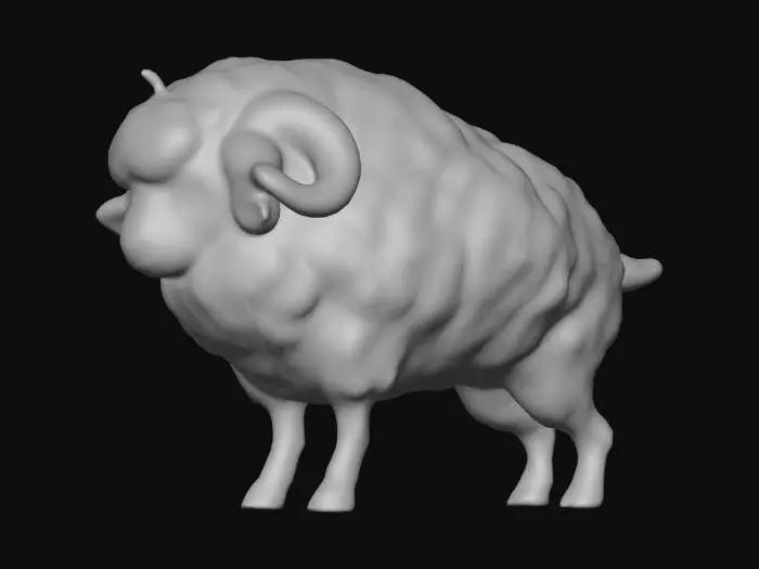 3D model for Fluffy Fortress Sheep