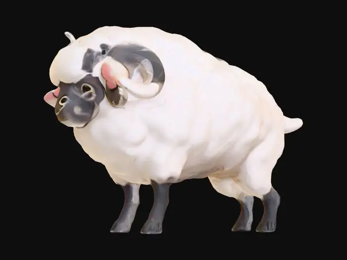 3D model for Fluffy Fortress Sheep