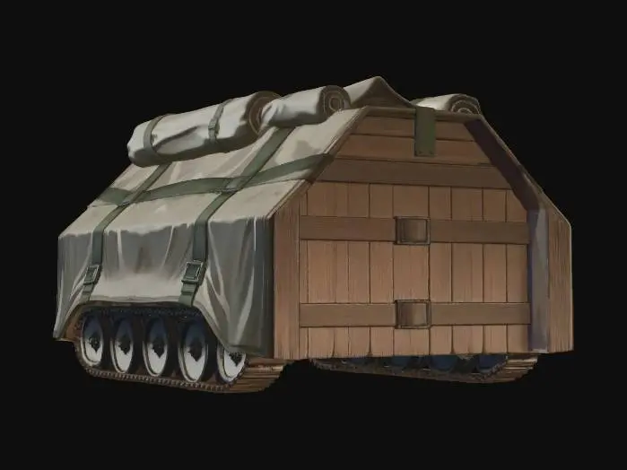 3D model for Timber War Wagon