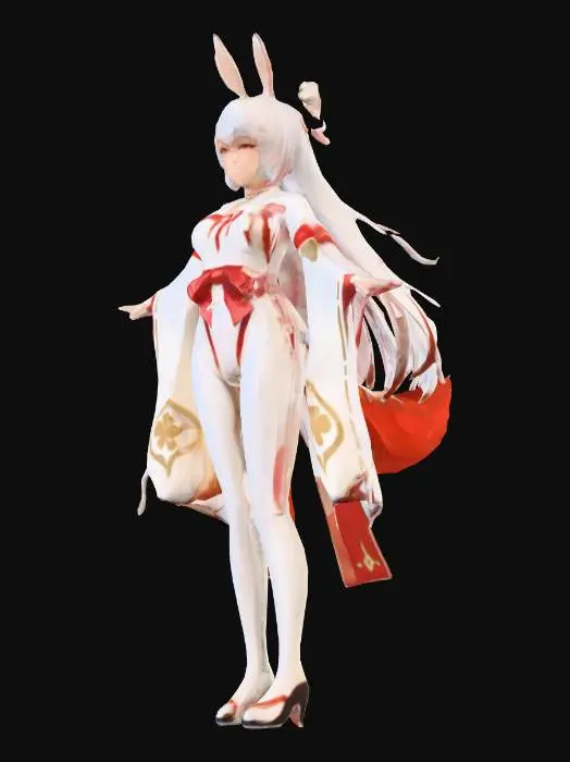 3D model for Bunny-Eared Shrine Maiden