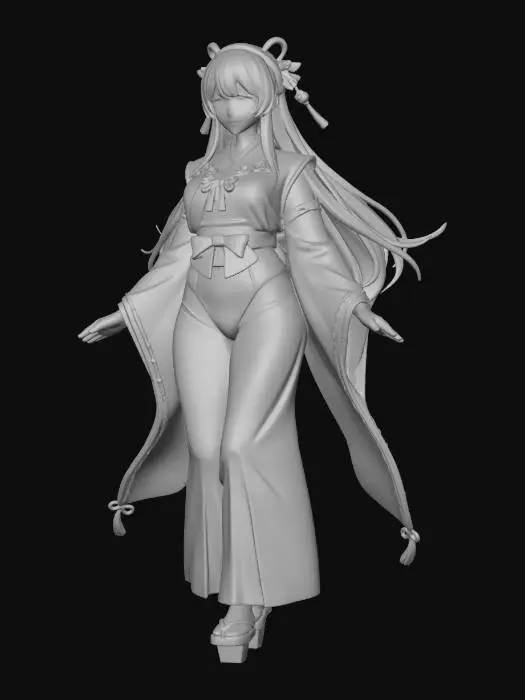 3D model for Crimson Shrine Maiden