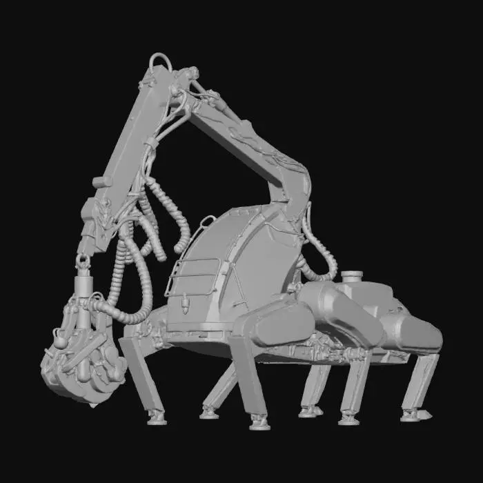 3D model for Forest Harvester Machine