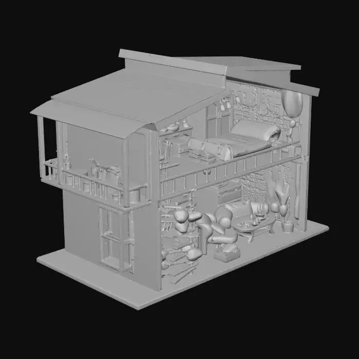 3D model for Pastel Dream Dollhouse