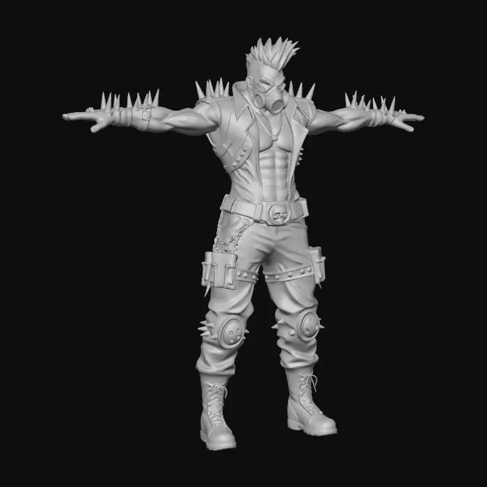 3D model for Crimson Wasteland Warrior