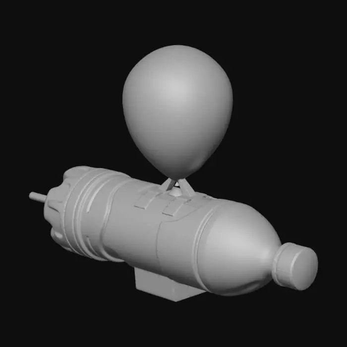 3D model for DIY Mini-Submarine Isometric 3D Render