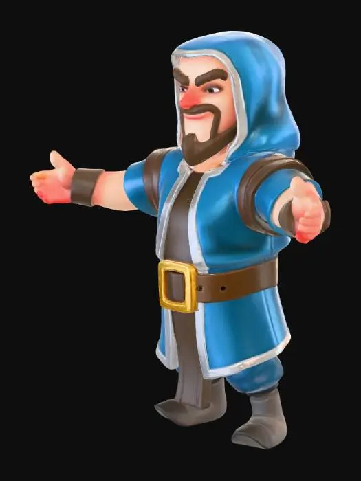 3D model for Wizard Clash
