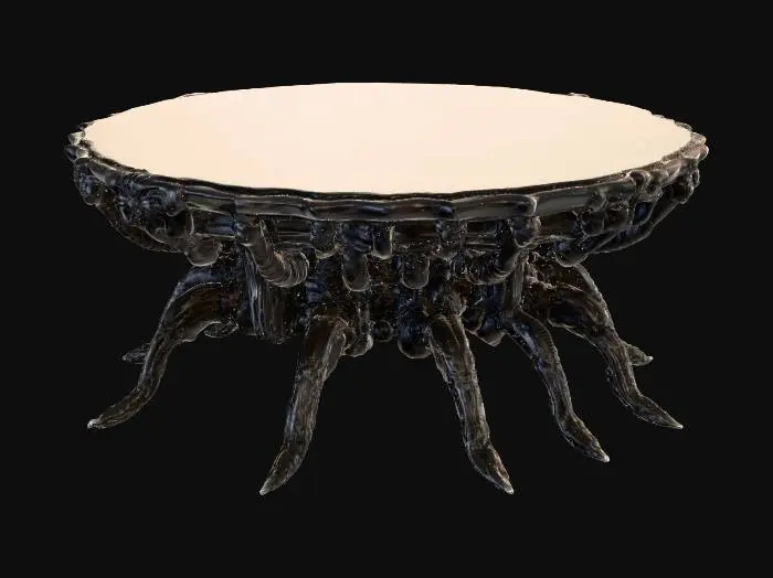 3D model for round table dark alien style gigers ,
