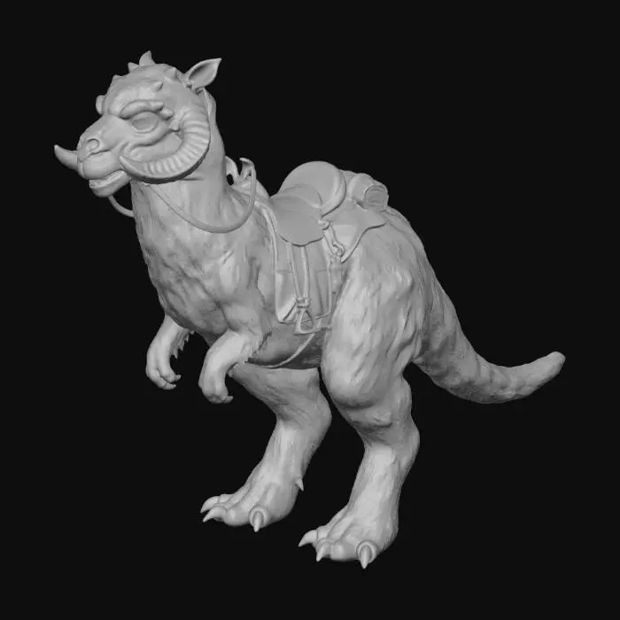 3D model for Star wars taun taun. Movie acurate. high definition. full image.