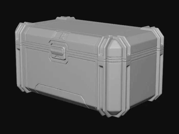 3D model for Futuristic Storage Box