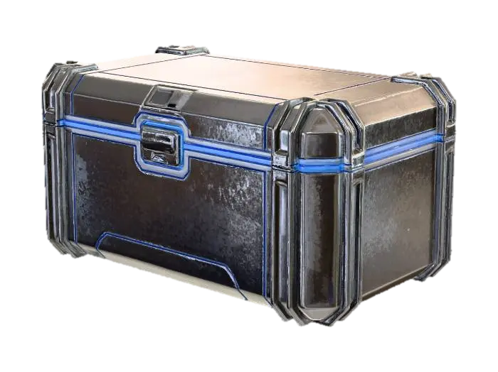 Futuristic Storage Box - Tote 3D model, vytvořený pomocí AI