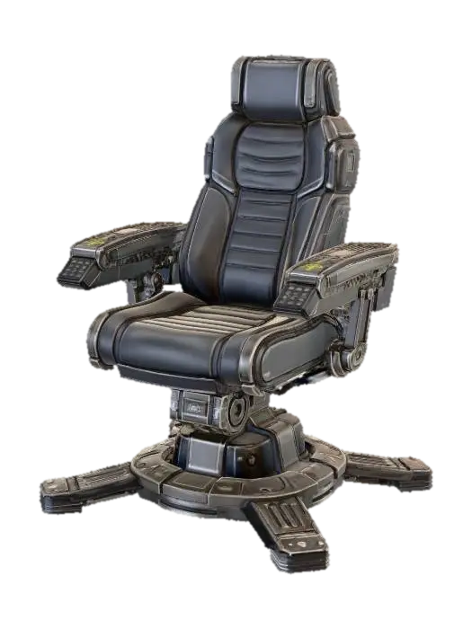 Command Center Chair - Control 3D model, vytvořený pomocí AI