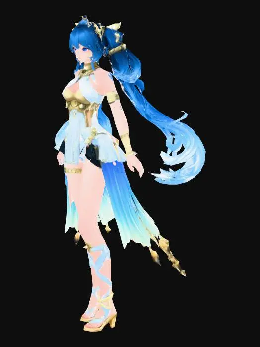 3D model for Enigmatic Aquatic Warrior