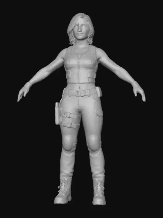 3D model for Warrior Stance