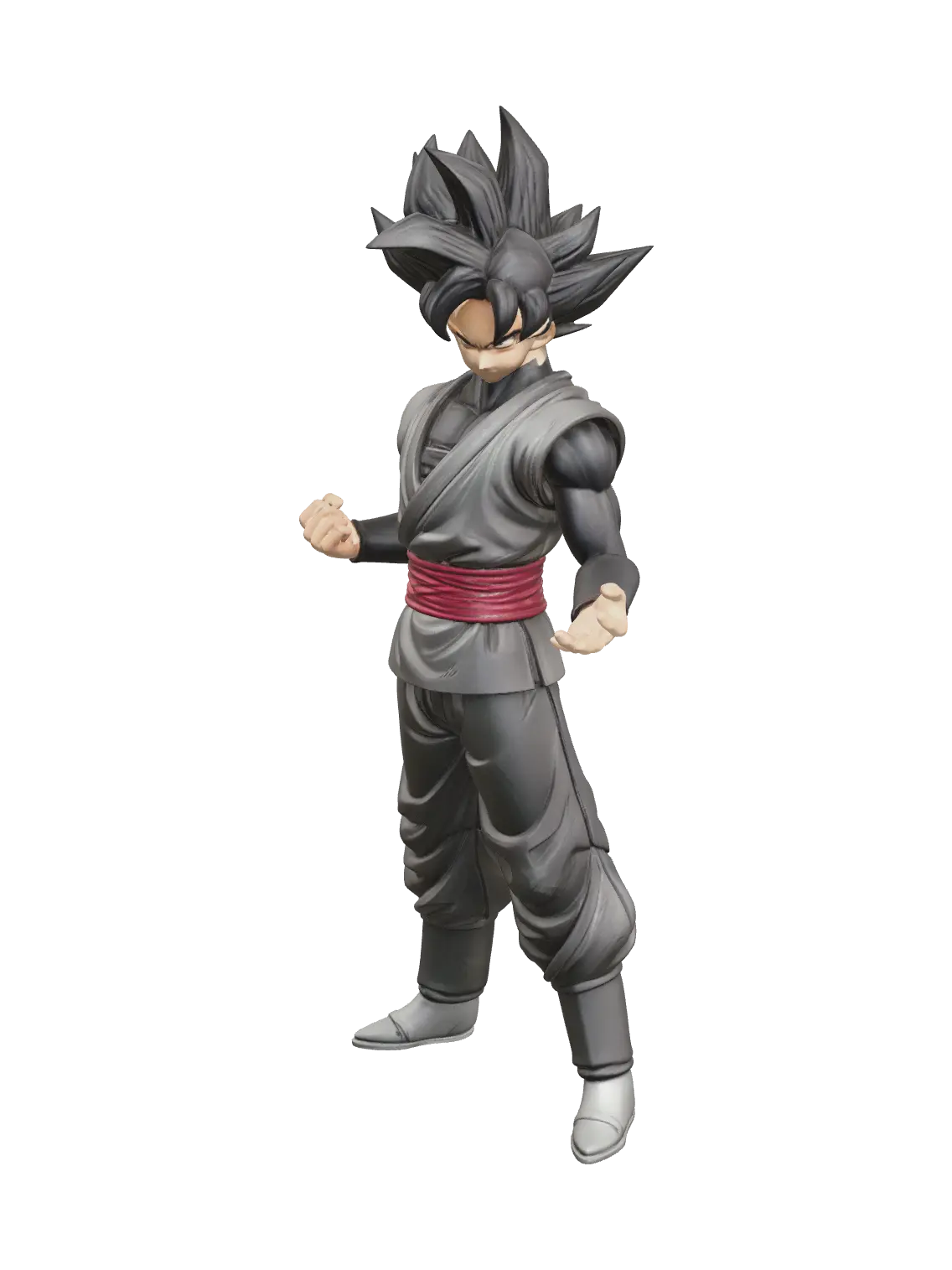 Ornate Goku Black Fortnite 3D model, vytvořený pomocí AI