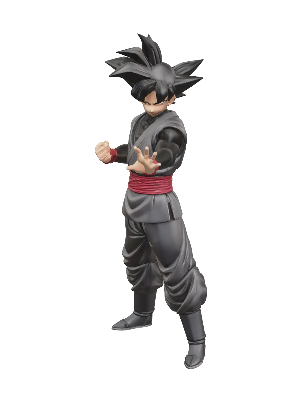 Goku Black Fortnite 3D model, vytvořený pomocí AI