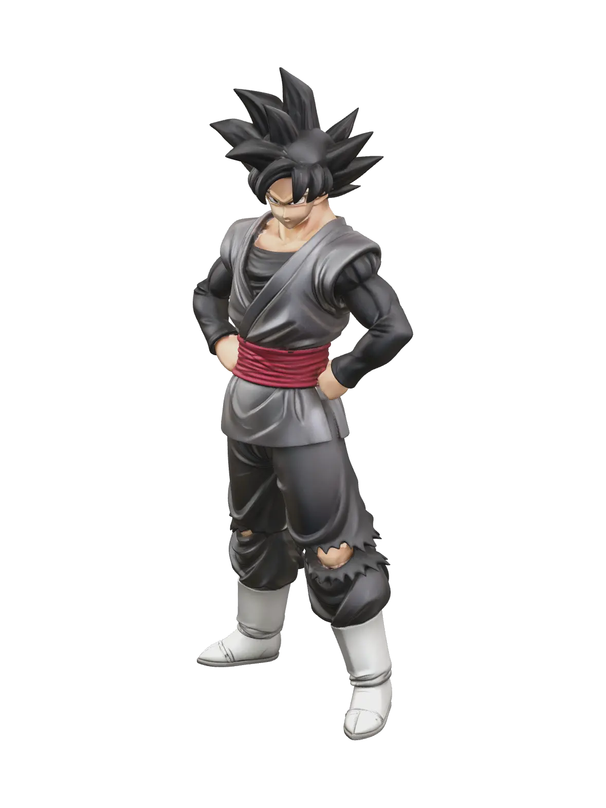 Modern Goku Black Fortnite 3D model, vytvořený pomocí AI