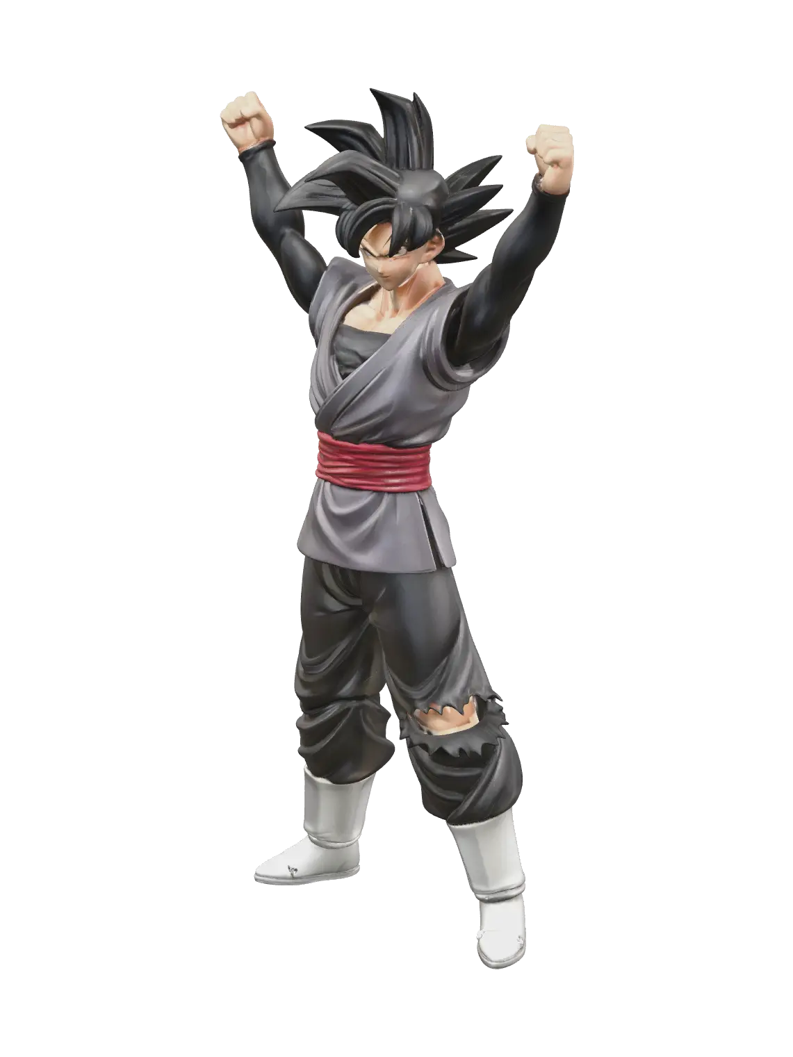 Stylized Goku Black Fortnite 3D model, vytvořený pomocí AI