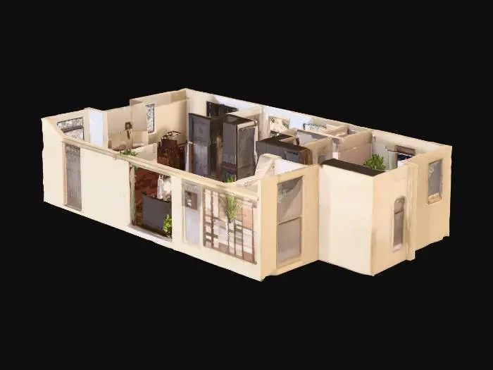 3D model for Cozy Apartment Layout
