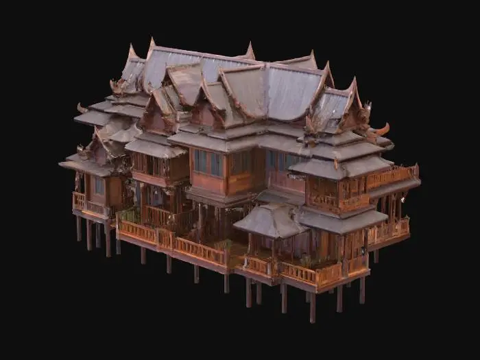 3D model for Serene Riverside Retreat