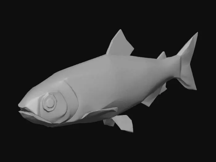 3D model for Low Poly Fish