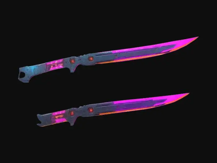 3D model for Neon Blades, #ChronoForgeWeapon#