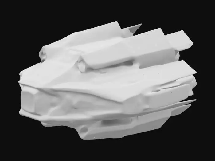 3D model for Imagine a biological weapon made by an alien civilization of a distant future. Clean geometries, Clean texture, Sharp edges, Clean mesh, Quad, High quality, HDR, Sci-fi, Technology, Hi-tech, #ChronoForgeWeapon#