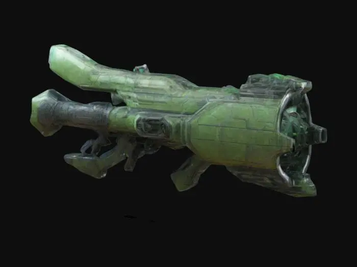 3D model for Imagine a biological weapon made by an alien civilization of a distant future. Clean geometries, Clean texture, Sharp edges, Clean mesh, Quad, High quality, HDR, Sci-fi, Technology, Hi-tech, #ChronoForgeWeapon#