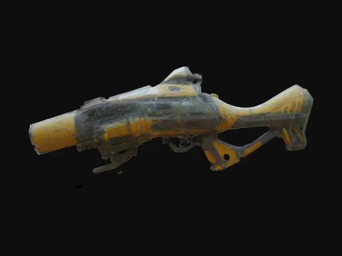 3D model for Imagine a biological weapon made by an alien civilization of a distant future. Clean geometries, Clean texture, Sharp edges, Clean mesh, Quad, High quality, HDR, Sci-fi, Technology, Hi-tech, #ChronoForgeWeapon#