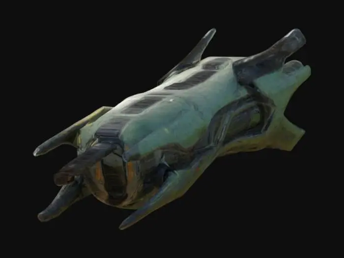 3D model for Imagine a biological weapon made by an alien civilization of a distant future. Clean geometries, Clean texture, Sharp edges, Clean mesh, Quad, High quality, HDR, Sci-fi, Technology, Hi-tech, #ChronoForgeWeapon#