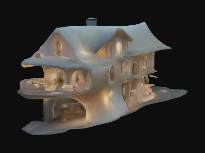 3D model for Glowing Fantasy House, #valentine#