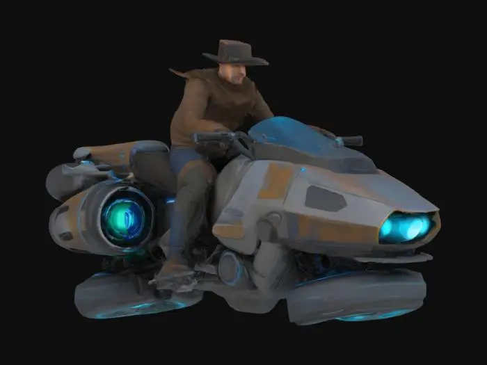3D model for Futuristic Cowboy Ride