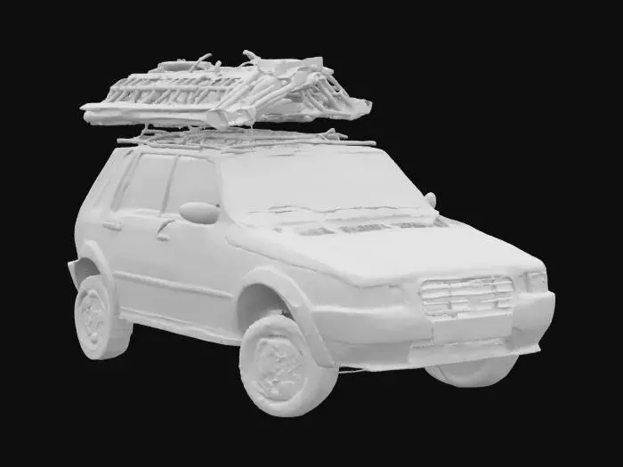 3D model for Fiat Uno with Ladders