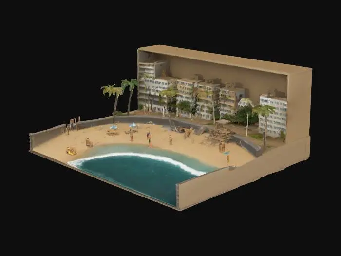 3D model for [Brazil],[Rio de Janeiro], Copacabana Diorama