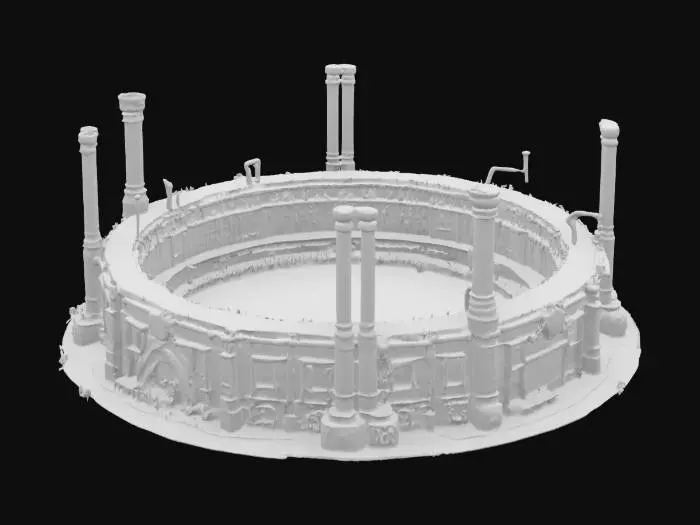 3D model for [Brazil] A Huge soccer stadium in Steampunk style. #AroundTheWorld#