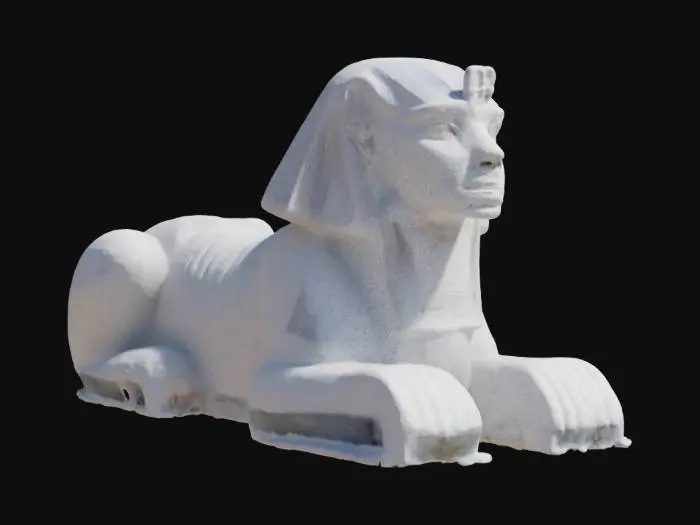 3D model for [Egypt]. Imagine if the sphinx was made of ice and snow. #AroundTheWorld#