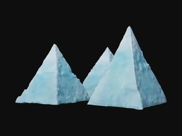 3D model for [Egypt]. Imagine the pyramids of Egypt made out of ice cubes. #AroundTheWorld#