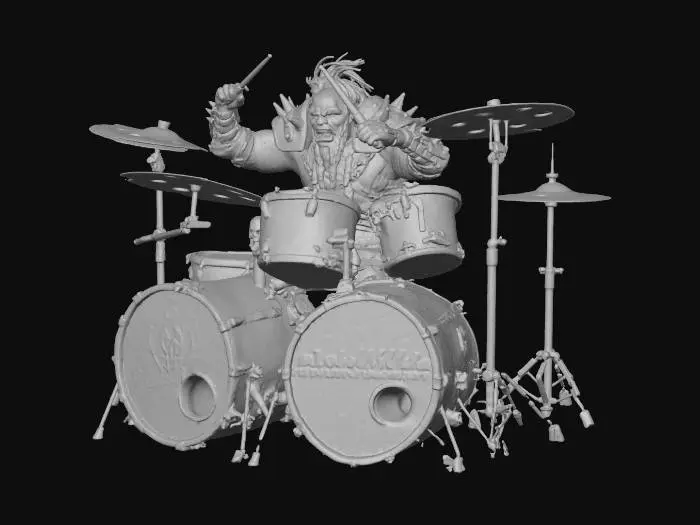 3D model for Orc Drummer Rocker