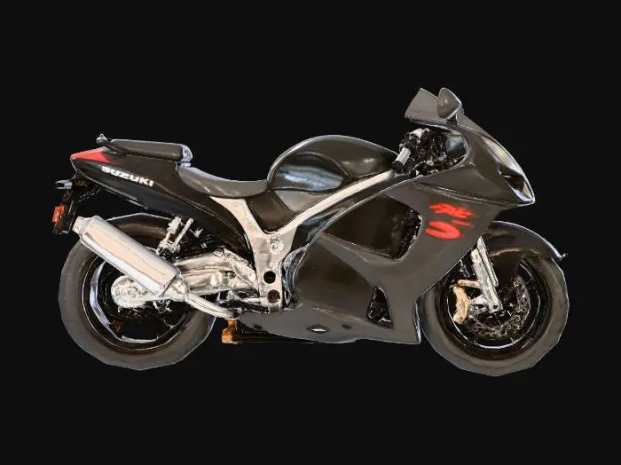 3D model for Suzuki Hayabusa 1300R; Hiper realistic; High definition textures; Highest quality; UHD;