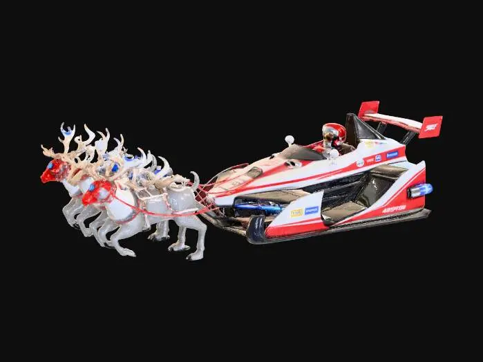 3D model for Turbo Sleigh Racing, #Christmas2025#