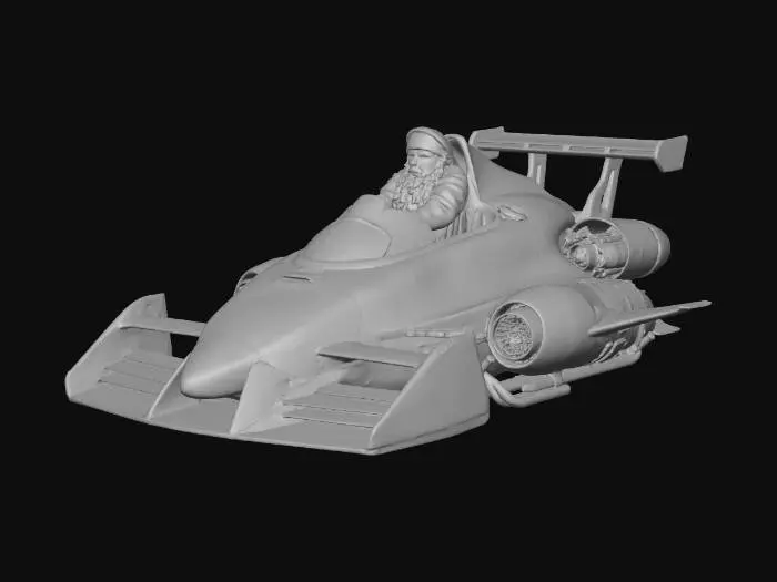3D model for Turbo Sleigh Racing, #Christmas2025#