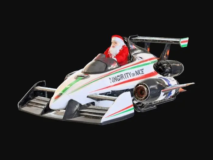 3D model for Turbo Sleigh Racing, #Christmas2025#