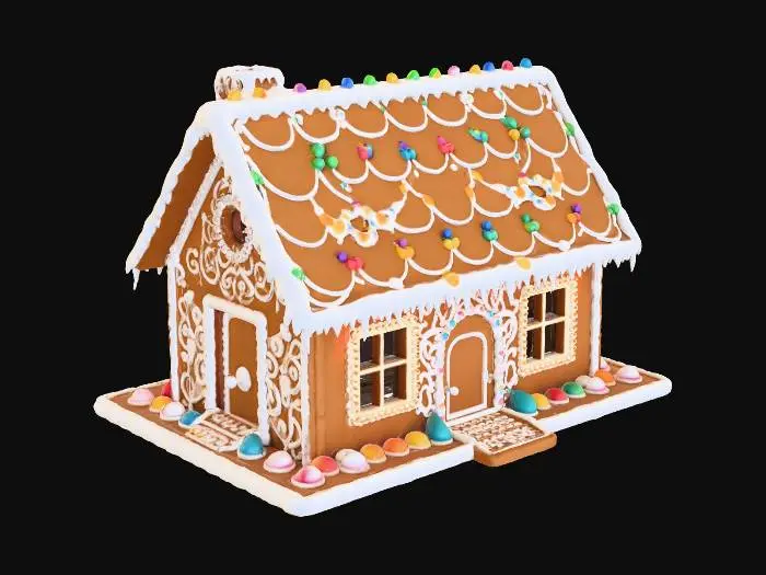 3D model for #Christmas2025# ginger house 04