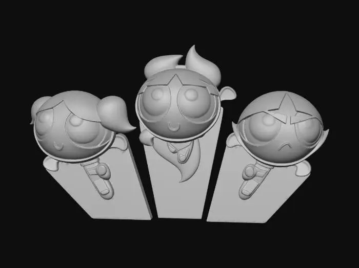 3D model for Powerpuff Girls