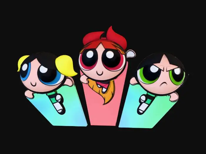 3D model for Powerpuff Girls